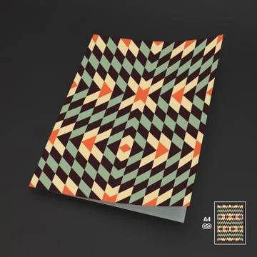 Seamless Vector Background. A4 Business Blank Illustrazione stock