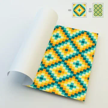 Seamless Vector Background. A4 Business Blank Stock Illustration