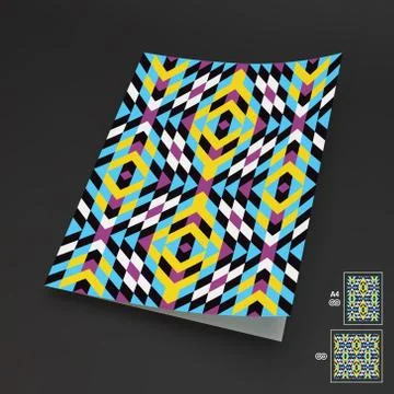 Seamless Vector Background. A4 Business Blank Stock Illustration