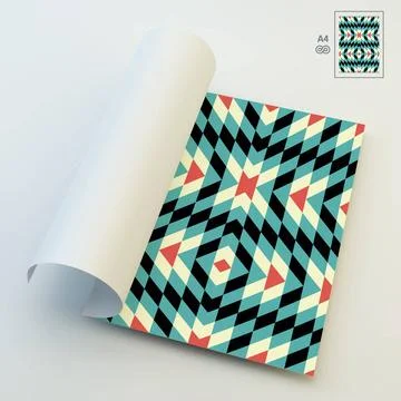 Seamless Vector Background. A4 Business Blank. Seamless Vector Background.... Stock Photos