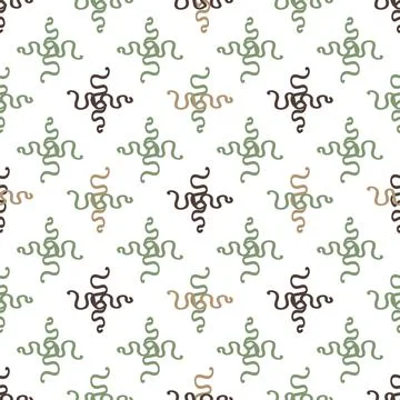 Seamless vector background with abstract elements. Minimalistic style pattern Illustrazione stock