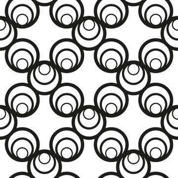 Seamless vector background. Black and white texture. Graphic modern pattern. Stock Illustration