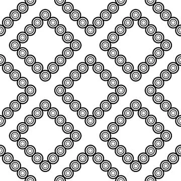 Seamless vector background. Black and white texture. Graphic modern pattern. Stock Illustration