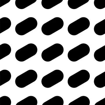 Seamless vector background. Black and white texture. Graphic modern pattern. Stock Illustration