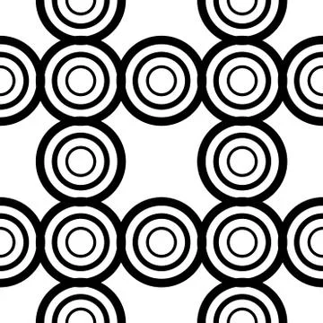 Seamless vector background. Black and white texture. Graphic modern pattern. Stock Illustration