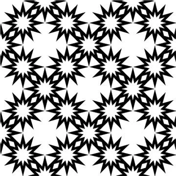 Seamless vector background. Black and white texture. Graphic modern pattern. Stock-Illustration