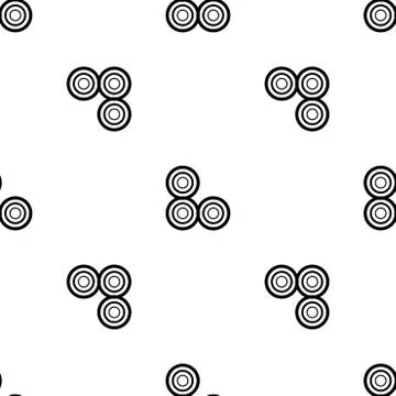 Seamless vector background. Black and white texture. Graphic modern pattern. Stock Illustration