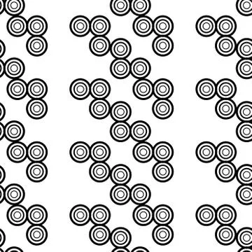 Seamless vector background. Black and white texture. Graphic modern pattern. Stock Illustration