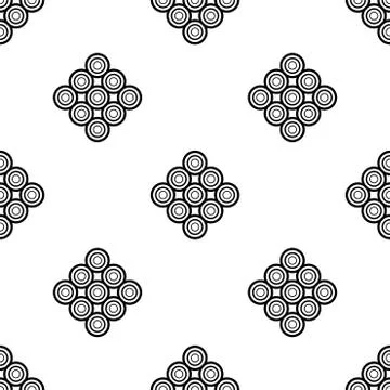 Seamless vector background. Black and white texture. Graphic modern pattern. Stock Illustration