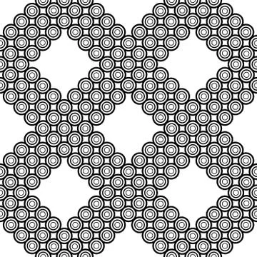 Seamless vector background. Black and white texture. Graphic modern pattern. Stock Illustration