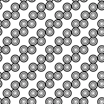 Seamless vector background. Black and white texture. Graphic modern pattern. Stock Illustration