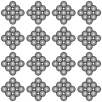 Seamless vector background. Black and white texture. Graphic modern pattern. Stock Illustration