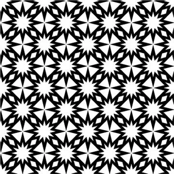 Seamless vector background. Black and white texture. Graphic modern pattern. Stock Illustration