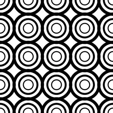 Seamless vector background. Black and white texture. Graphic modern pattern. Stock Illustration