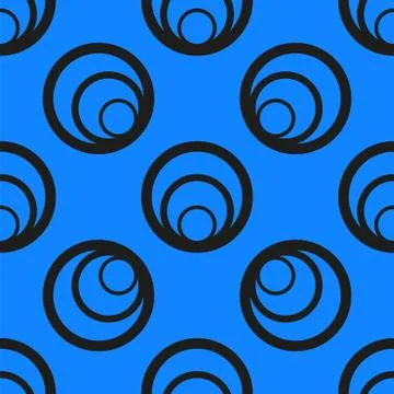 Seamless vector background. Black and white texture. Graphic modern pattern. Stock Illustration