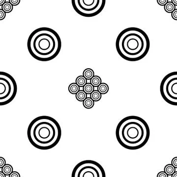 Seamless vector background. Black and white texture. Graphic modern pattern. Stock Illustration