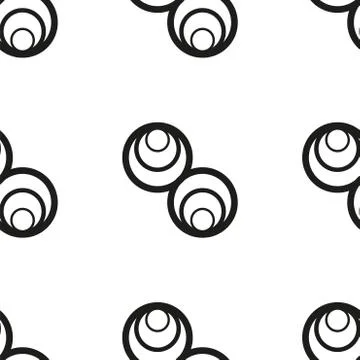 Seamless vector background. Black and white texture. Graphic modern pattern. Stock Illustration