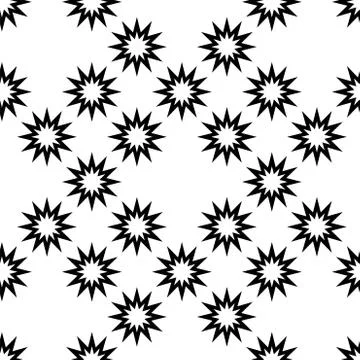 Seamless vector background. Black and white texture. Graphic modern pattern. Stock Illustration
