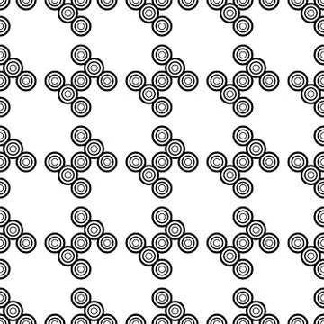 Seamless vector background. Black and white texture. Graphic modern pattern. Stock-Illustration