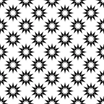 Seamless vector background. Black and white texture. Graphic modern pattern. Stock Illustration