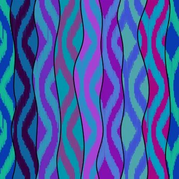 Seamless vector background in the bohemian style. Stock Illustration