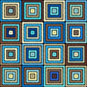Seamless vector background in the bohemian style. Stock Illustration