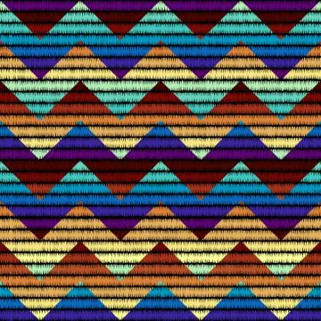 Seamless vector background in the bohemian style. Stockillustratie