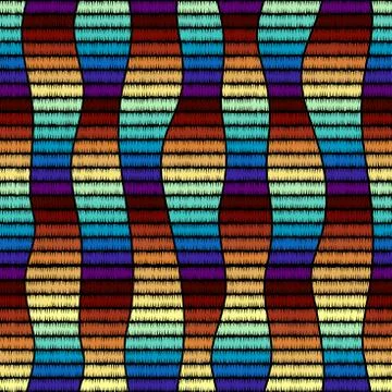 Seamless vector background in the bohemian style. Stock Illustration
