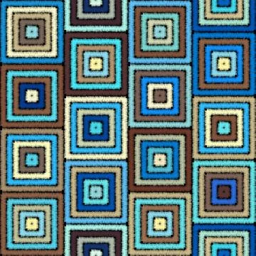 Seamless vector background in the bohemian style. Stock Illustration