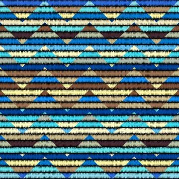 Seamless vector background in the bohemian style. Stock Illustration