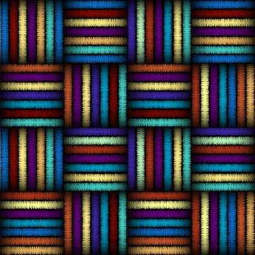 Seamless vector background in the bohemian style. Stock Illustration