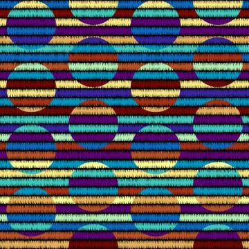 Seamless vector background in the bohemian style. Stock Illustration
