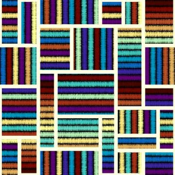 Seamless vector background in the bohemian style. Stock Illustration