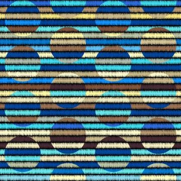 Seamless vector background in the bohemian style. Stock Illustration