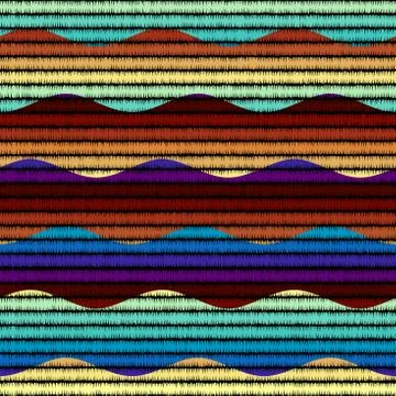 Seamless vector background in the bohemian style. Stock Illustration
