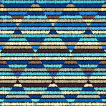 Seamless vector background in the bohemian style. Stock Illustration