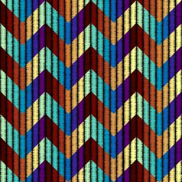 Seamless vector background in the bohemian style. Stock Illustration