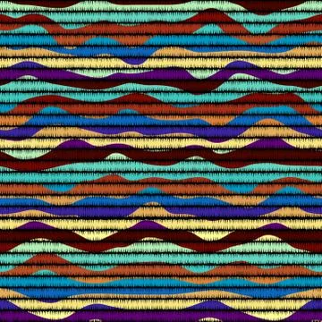 Seamless vector background in the bohemian style. Stock Illustration