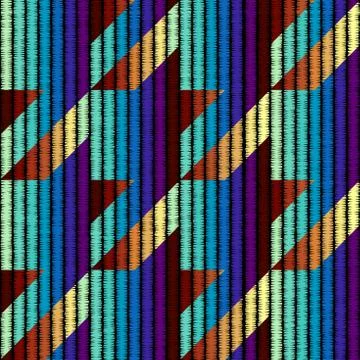 Seamless vector background in the bohemian style. Stock Illustration