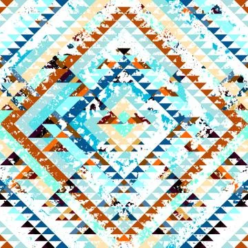 Seamless vector background in the bohemian style. Stock Illustration