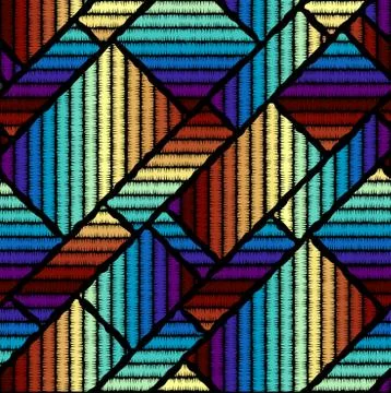 Seamless vector background in the bohemian style. Illustrazione stock
