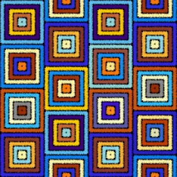 Seamless vector background in the bohemian style. Stock Illustration