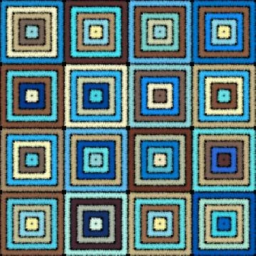 Seamless vector background in the bohemian style. Stock Illustration