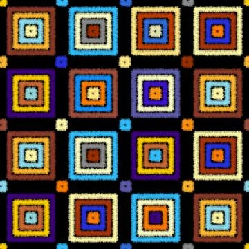 Seamless vector background in the bohemian style. Illustrazione stock