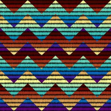 Seamless vector background in the bohemian style. 库存插图