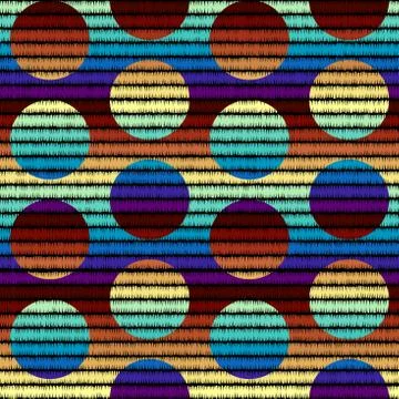 Seamless vector background in the bohemian style. Stock Illustration