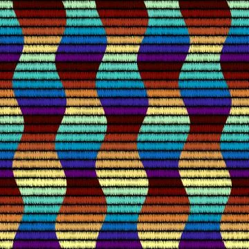 Seamless vector background in the bohemian style. Stock Illustration