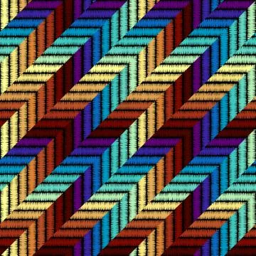 Seamless vector background in the bohemian style. Stock Illustration
