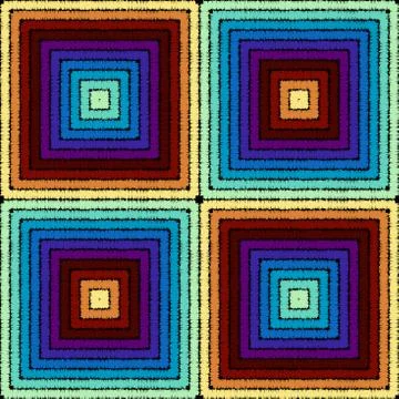 Seamless vector background in the bohemian style. Stock Illustration