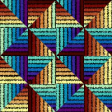 Seamless vector background in the bohemian style. Illustrazione stock